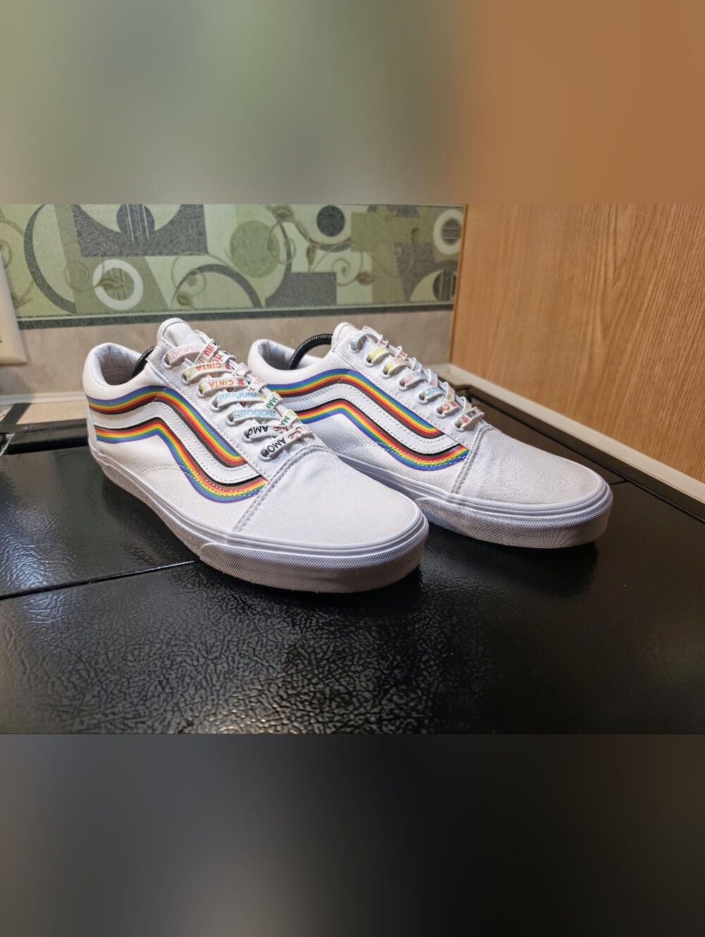 Vans Old Skool Pride Edition Sneakers White – Men's 11.5 / Women's 13